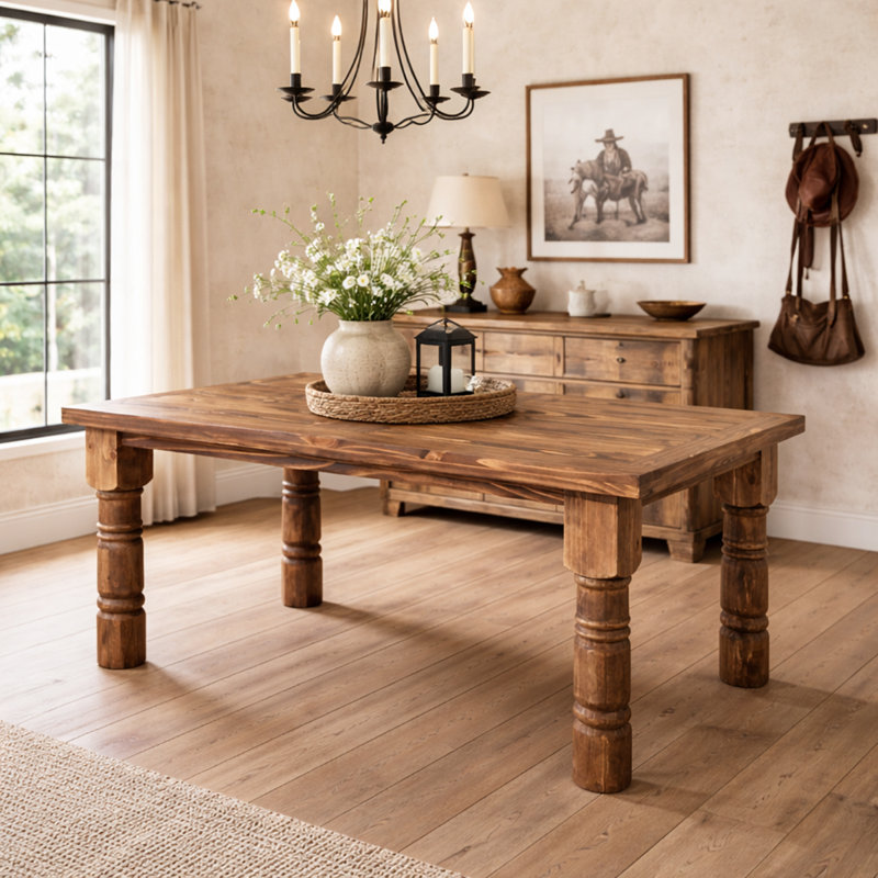 Artisan Crafted Rustic Dining Table