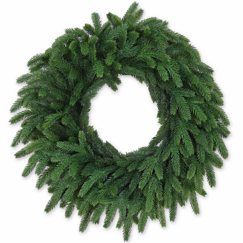 Couronnes de Noël de 24 pouces pour porte d'entrée réaliste