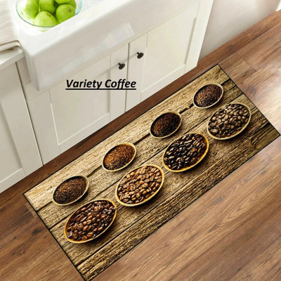 Vintage Look Polypropylene Plastic Water Resistant Anti-Fatigue Non-Skid Kitchen Mat