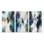 Indigo Awakening abstrait en bleu et or - ensemble de 3 peintures abstraites-1247759747-1247759750