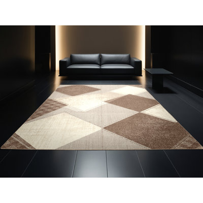Tapis à carreaux lavable à la machine Bemott