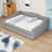 Full XL Upholstered Daybed with Trundle and LED Lighting-184155509