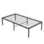Structure de lit simple, structure de lit en métal robuste, assemblage rapide et facile, sans bruit, Blacktwin-119320878