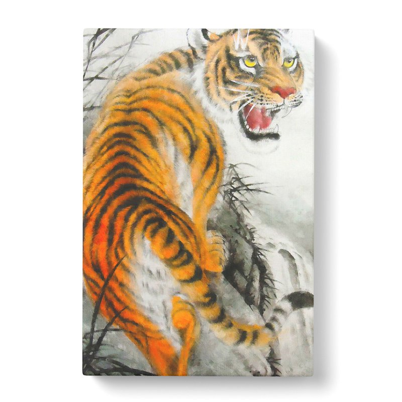 Oriental Tiger Vol.2 - Wrapped Canvas Painting, 76cm H x 50cm W x 3cm D
