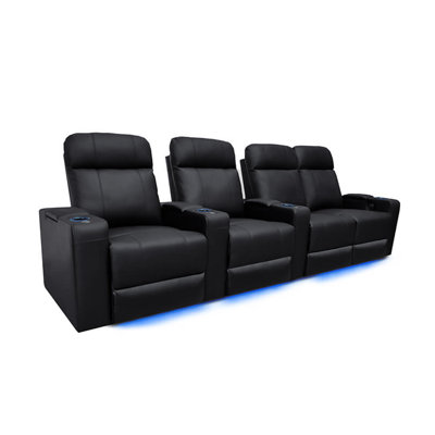 Sièges de cinéma configurables à del à démarrage manuel (rangée de 4)