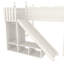 Lit mezzanine en bois avec tablettes, garde-robe et glissade amovible-125006284-125006287