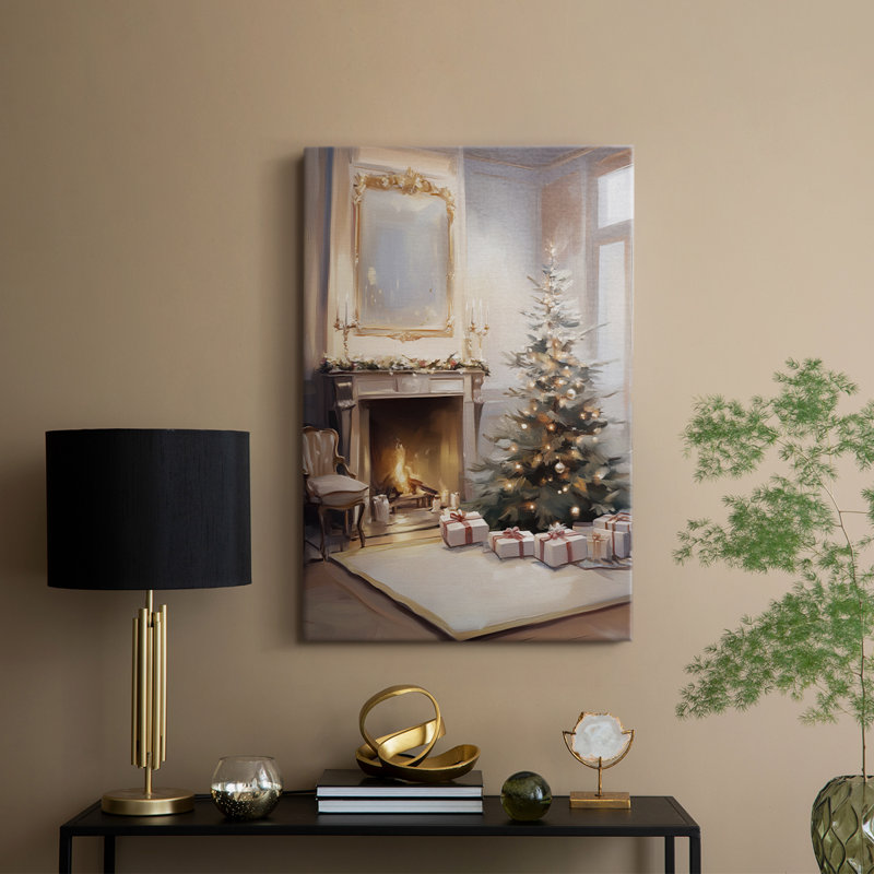 Art des Fêtes de Noël - série 2-XVII - galerie Cavas sur mesure, H 18 po x l 12 po