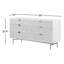 Commode double l 6 tiroirs Lodi
