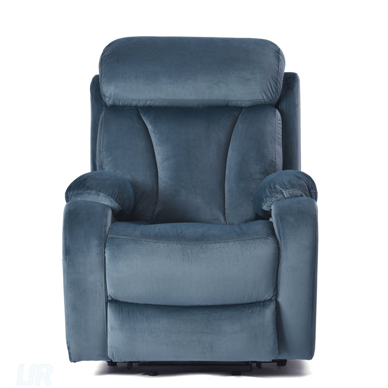 Power Lift Chair Recliner For Elderly With Remote Control, Electric Reclining Sofa, Comfortable And Safe, Blue Velvet