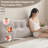 Oversized Chenille Bed Reading Pillow With Triangular Support & Side Pockets-124001988-124001991