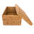 Hand-Woven Rattan Rectangular Bin with Lid-1140169996-1140159256