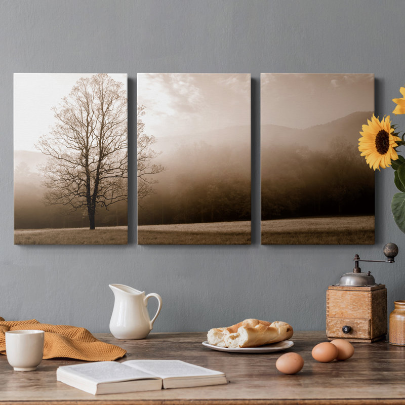 " Meadow Solace " 3 - Pieces, 18" H x 36" W x 1" D