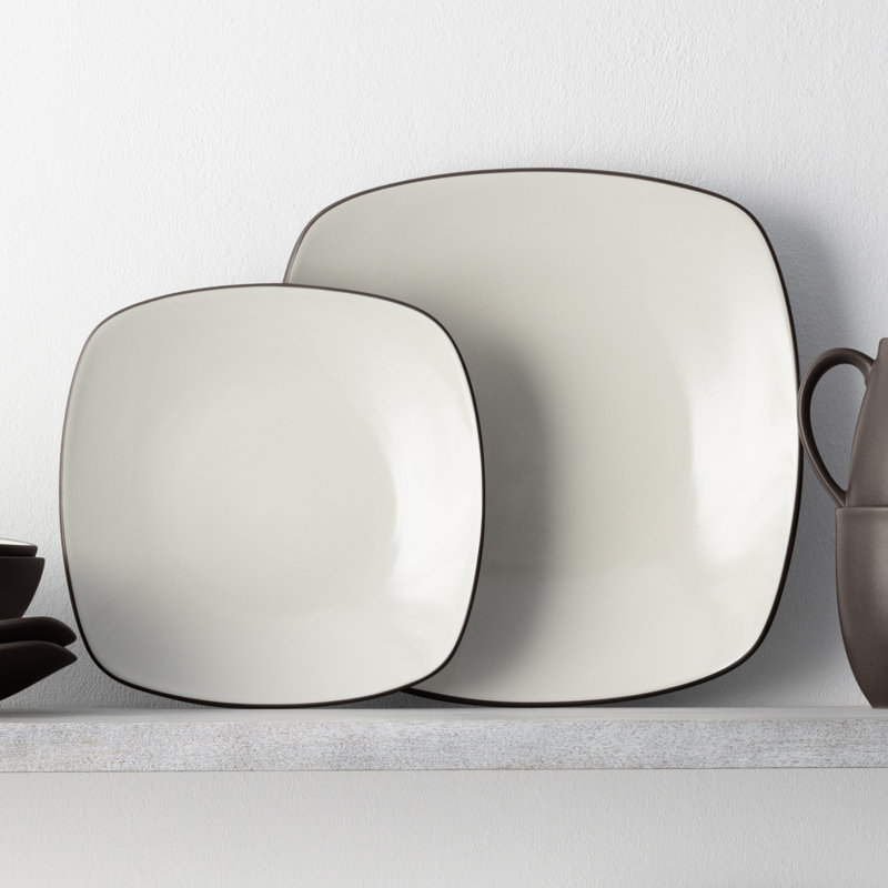 Noritake Colorwave Square Dinner Plates, 10-3/4", Chocolate