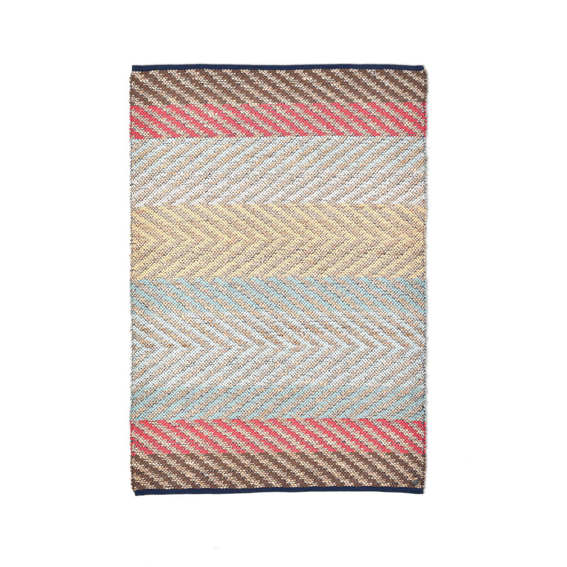 Smooth Comfort Striped Hand Woven Area Rug, Rectangular 140 x 200cm