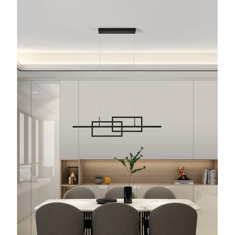 Coole 45-inch Black 3CCT LED Pendant Light