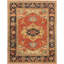 Canvello Serapi Hand-Knotted Rust/Navy Lamb's Wool Area Rug- 9' x 12'3"