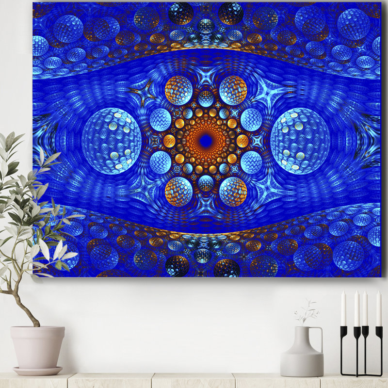 Fractale portail magique, impression sur toile, H 12 po x l 20 po x p 1 po, Toile tendue
