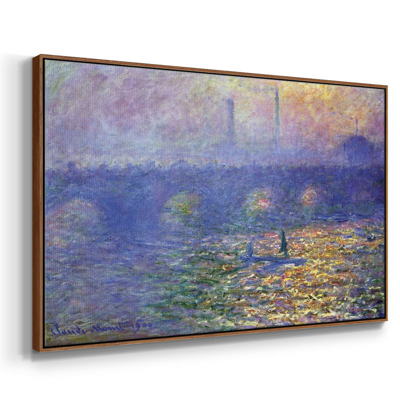 " Waterloo Bridge By Monet ", Walnut, 25" H x 37" W x 2" D