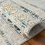 Tapis géométrique blanc / bleu / brun-59682365