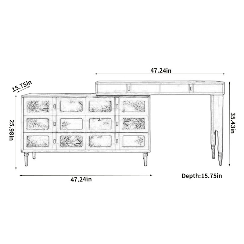 Simple Solid Wood Dresser