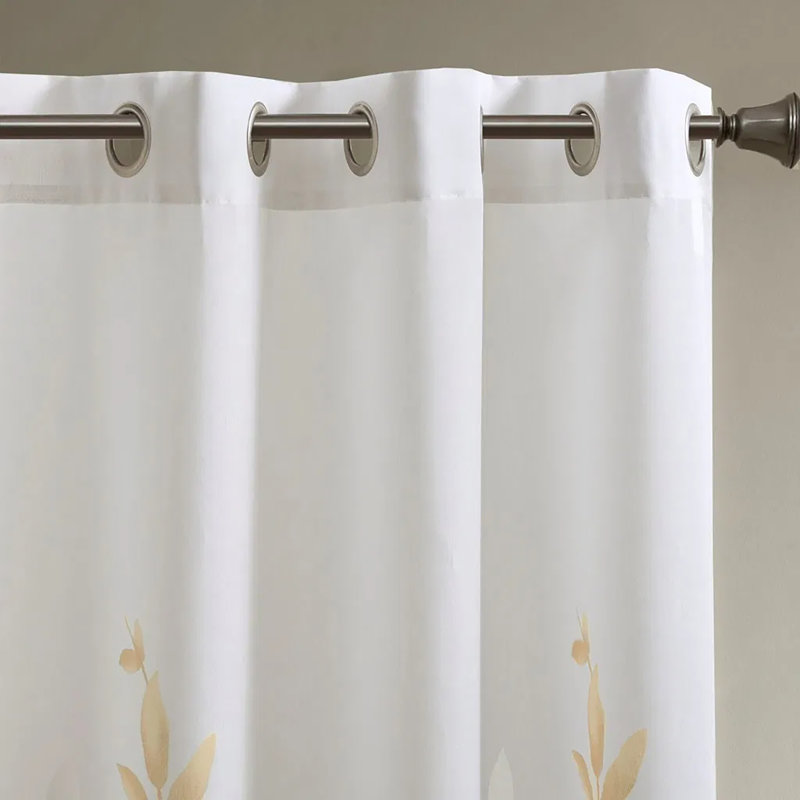Burnout Printed Curtain Panel (Only 1 Pc Panel)