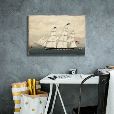 Art mural sur toile Breakwater Bay «Tall Ship 2» par David Carter