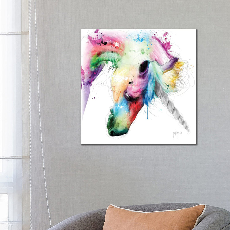 Licorne 1 Piece Wrapped Canvas Wall Art, 66.04 cm H x 66.04 cm W x 1.91 cm D