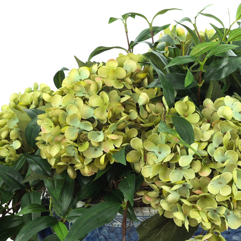 Nadeau Hydrangea Centerpiece in Decorative Pot
