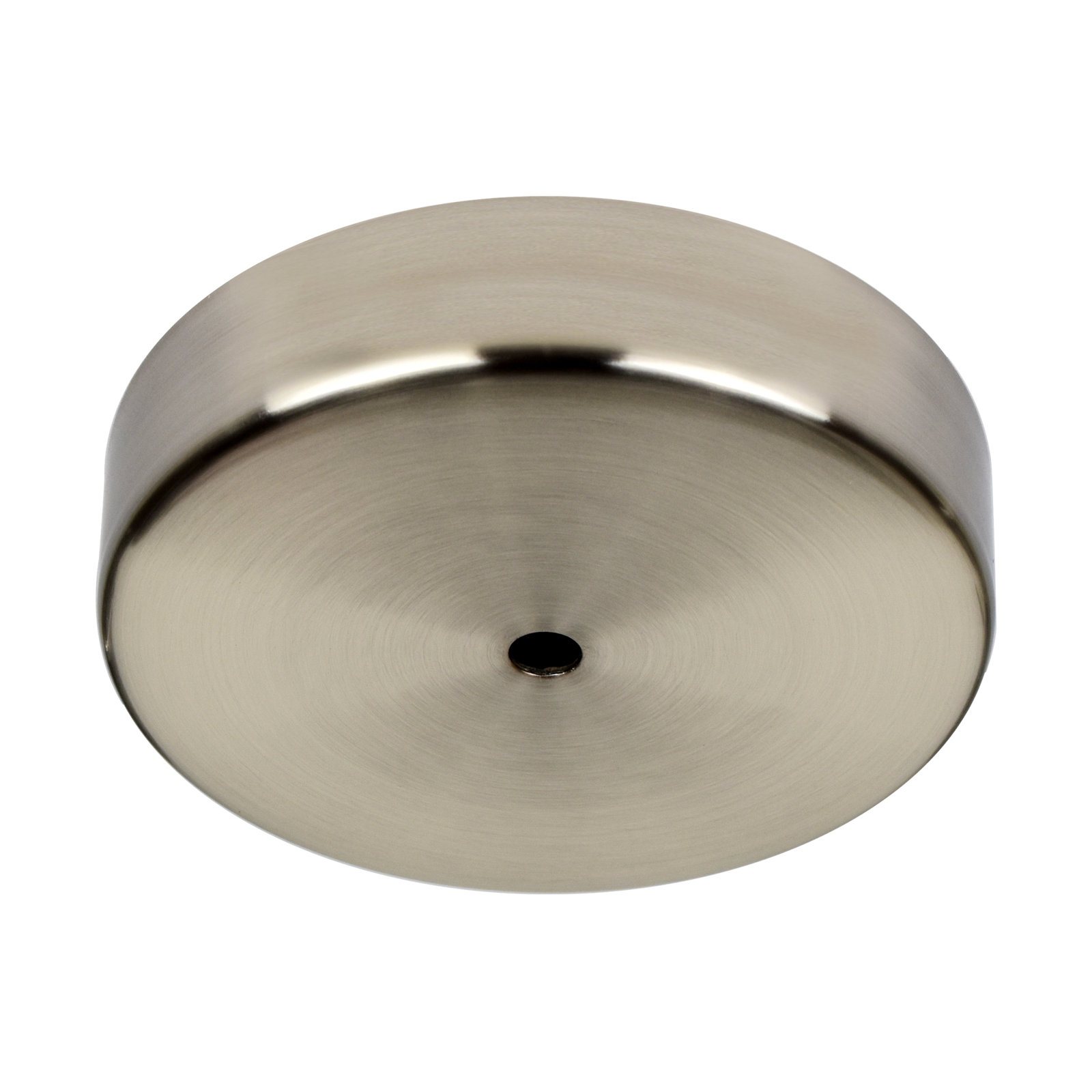 Kloud Dimmable Single Light Pendant, Satin Nickel, 4.5" H x 9.5" W x 7.5" D, Smokey Gray