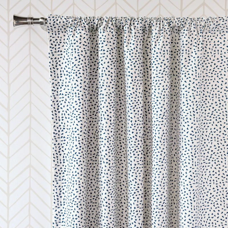 Hugo 100% Cotton Room Darkening Curtain Single Panel, 48" W x 108" L