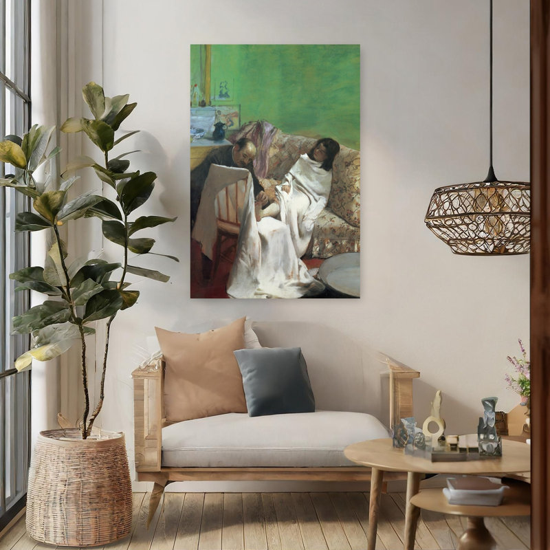 La pédicure, 1873, estampe d'art mural abstrait contemporain, H 48 po x l 32 po