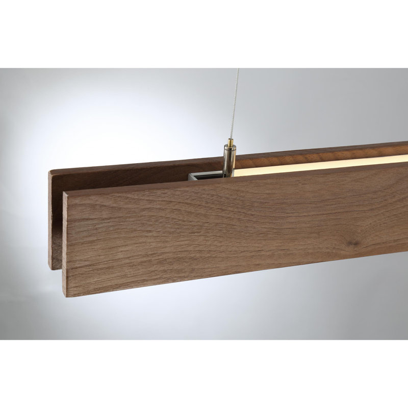 Luminaire suspendu linéaire pour îlot de cuisine 1 lumière Peter