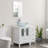 Breahnna 36'' Free Standing Single Bathroom Vanity with Manufactured Wood Top, Vessel Sink, Faucet, Drain-319323681-334841740