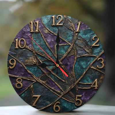 Horloge texturée avec chiffres