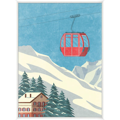 «Ski Style Graphic 1» par Nathan Turner - Cadre photo unique, impression