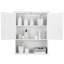 Armoire à pharmacie murale à 3 tablettes réglables H 23,5 po Rumel-1609676806
