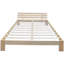 vidaXL Bed Frame Solid Pinewood-43556313-43556314