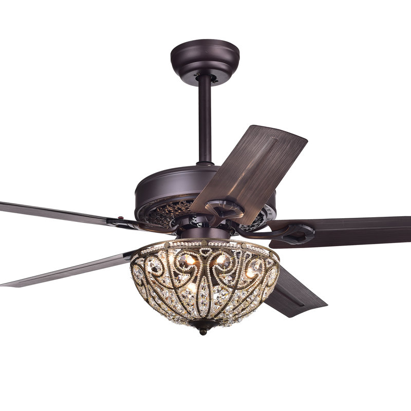 48'' Ceiling Fan with Light Kit, Remotes