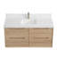 Meuble-lavabo mural avec lavabo et 2 tiroirs-1396314939
