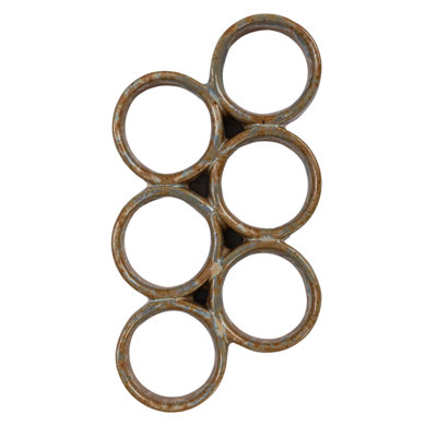 Stoneware Egg Holder with Reactive Glaze