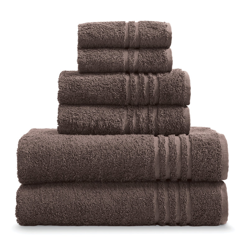 Wardour 100% Cotton Midweight Jacquard Mulit-Size Set, Brown