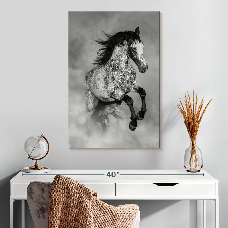 Brampt Black And White Appaloosa, 30" H x 20" W