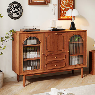 Nordic style light luxury retro sideboard