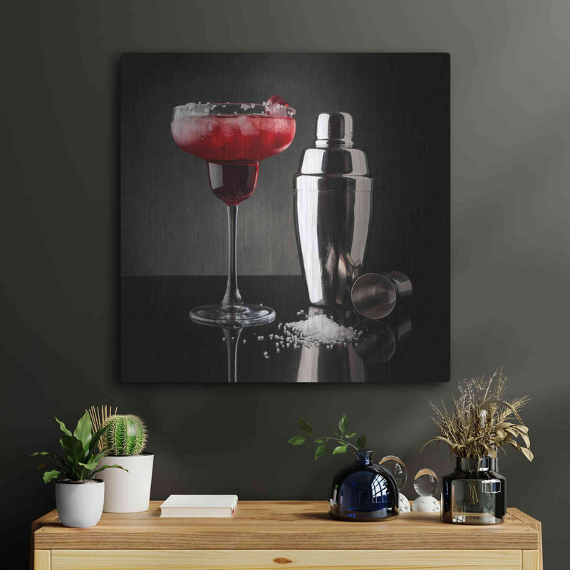 «Cherry Margarita» par Epic Portfolio, art mural en métal, H 24 po x l 24 po