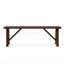 Banc en bois massif rustique avec finition en noyer rustique 1pc