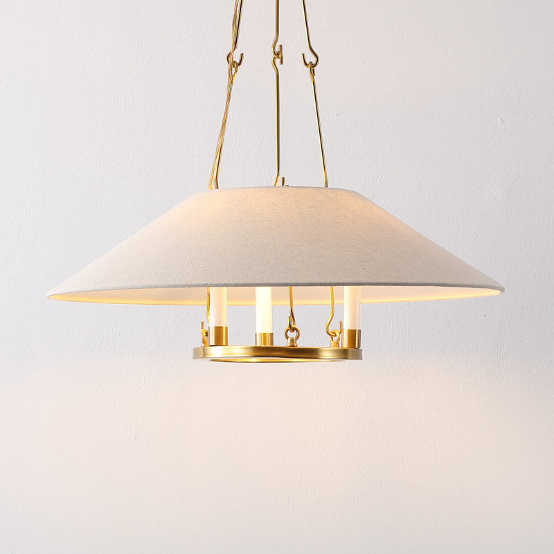 Iron 3-Light Chandelier