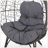 GIANNI Teardrop Shaped Patio Chair With Plush Water-Resistant Cushion And Intricate Design For Modern Outdoor Comfort