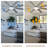 Synia 72" Chrome Modern Ceiling Fan with LED Light and Remote, 6 Speed Reversible Ceiling Fan-1289029465