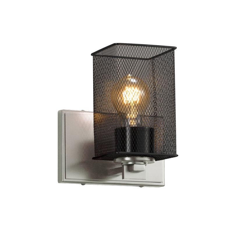 Appliquee à bras 1 lumières Bennett, Nickel brossé