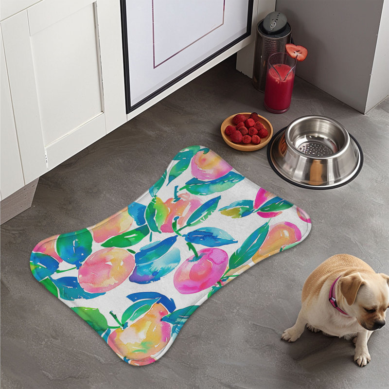 Preppy Fruit Designs - Tapis d'alimentation en os 1 pièce, Petit (14 po)